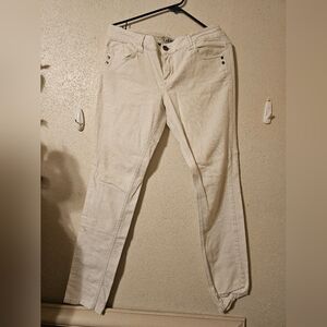 LEI Women's Cream Jeans